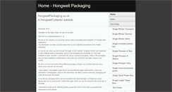 Desktop Screenshot of hongwellpackaging.co.uk